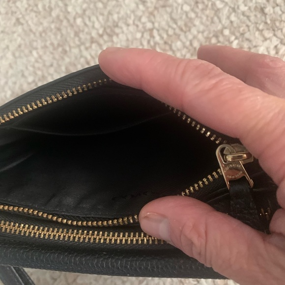 Black Coach Double ZIP Wallet EUC - Picture 6 of 15